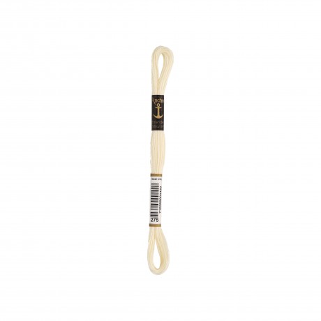 Meada de linha de bordar Anchor Stranded Cotton, filosele cor 275 amarelo Meada de linha de bordar Anchor Stranded Cotton, filosele cor 275 amarelo